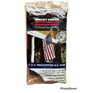 NEW VALLEY FORGE USS-1 USA MADE 3' X 5' AMERICAN UNITED STATES FLAG 6234736